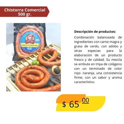 Chistorra comercial 500Gr.