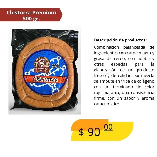Chistorra premium 500 Gr.